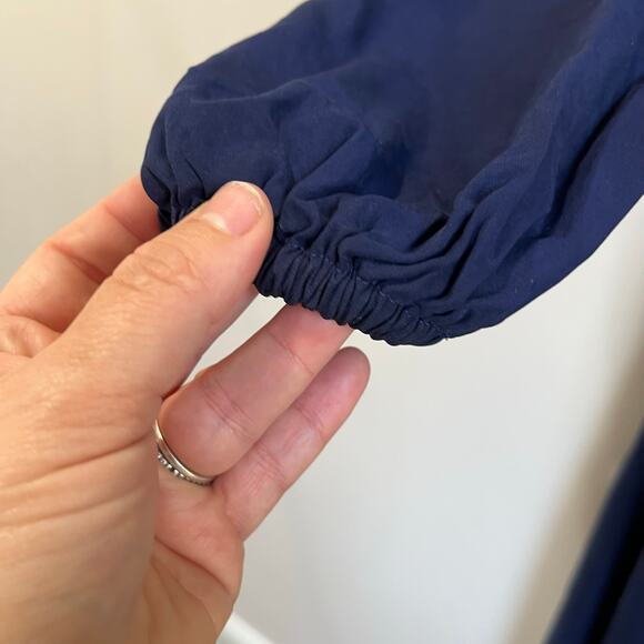 Hill House Home Jasmine Nap Dress Lyocell Smocked Soft Blue Midi Cottagecore M - Picture 4 of 10